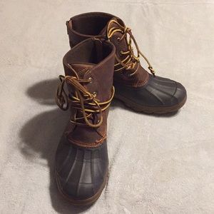 Women’s Sperry duck boots wedge Size 8.5